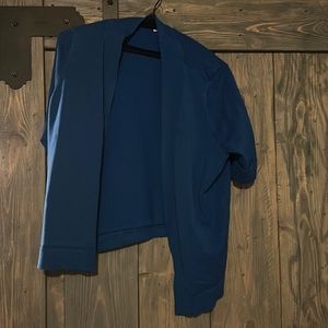 Blue cardigan